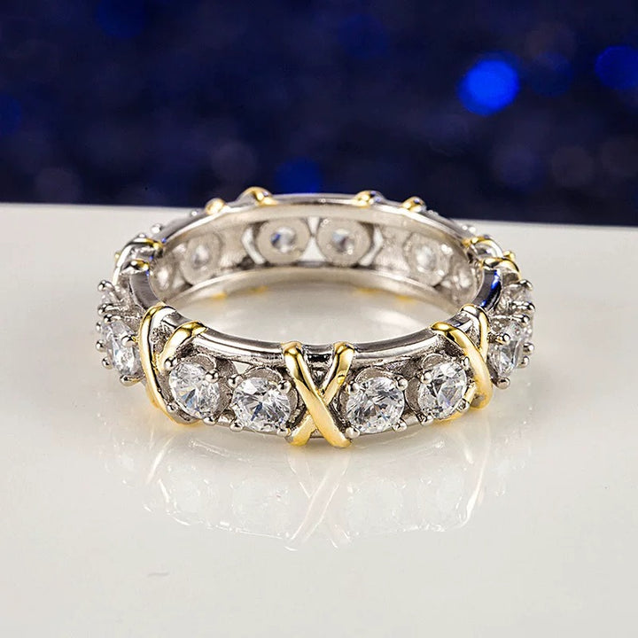 OUIIIUO CROSS FULL DIAMOND RING