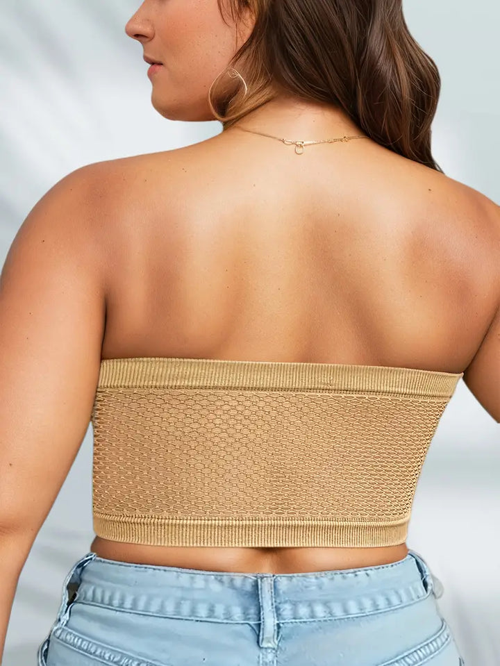 🔥👚Plus Size Strapless Front Buckle Breathable Bra