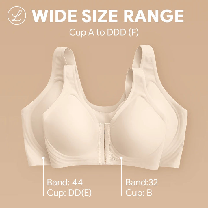 Seamless Front Buckle Cross Back Shaping Bra