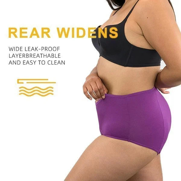 4Pcs/New NaterialSet High Waist Leak Proof Panties L-8XL
