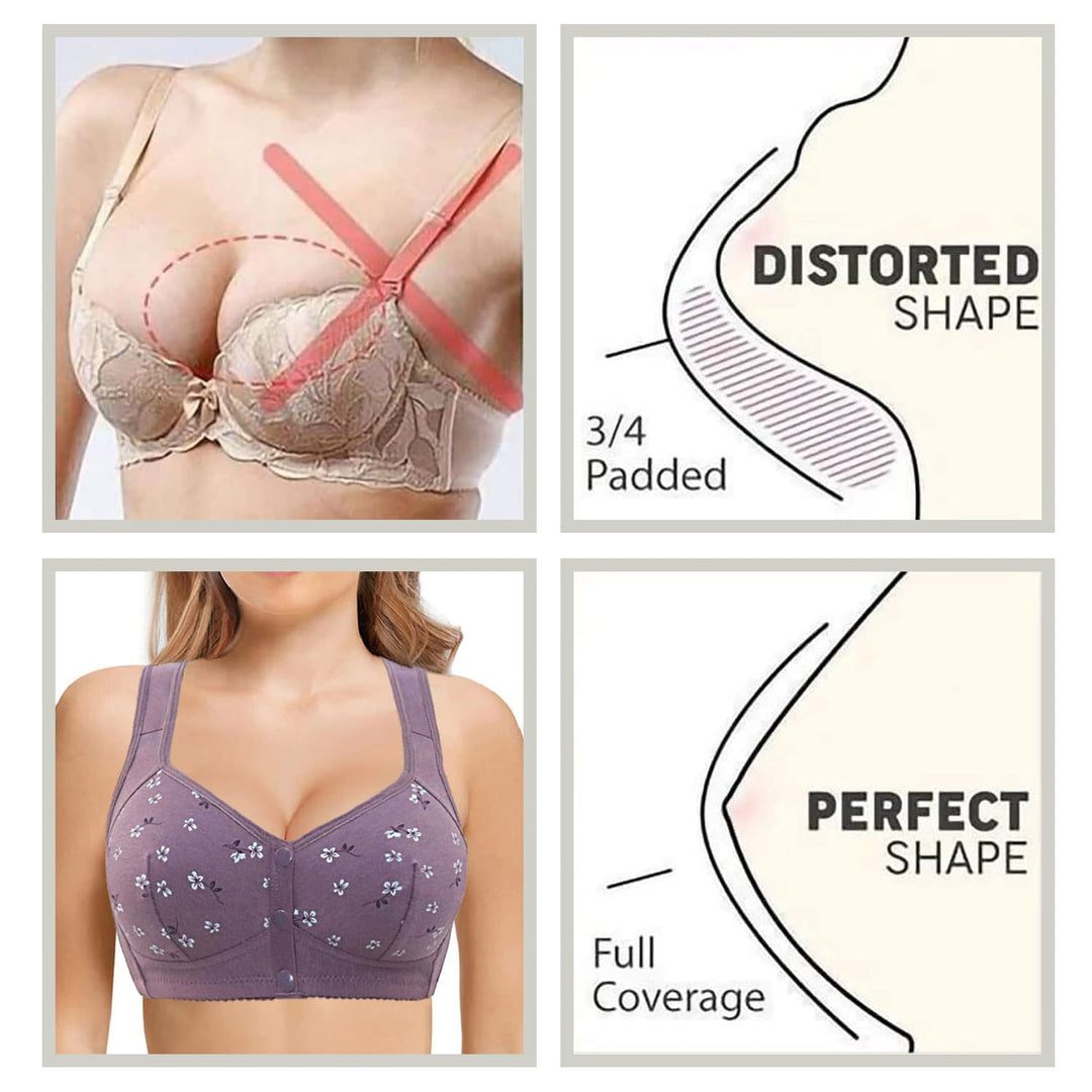 LAST DAY 50% OFF Comfortable-Convenient Front Button Bra