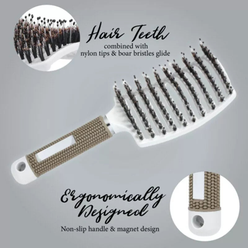 DETANGLER BRISTLE NYLON HAIRBRUSH（Buy 1 Free 1）
