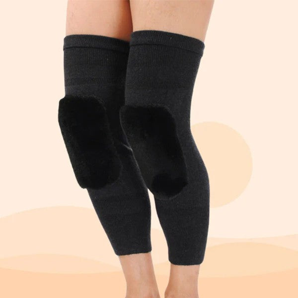 BUY 1 GET 1 FREE Universal Cold Protection Thickened Faux Furred Knee Pads
