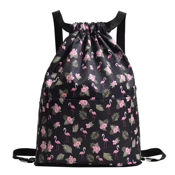 Drawstring Foldable Large Capacity Dry wet Separation Travel Sports Backpack