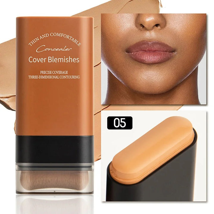 Instant Concealing Foundation Stick with Built in Brush