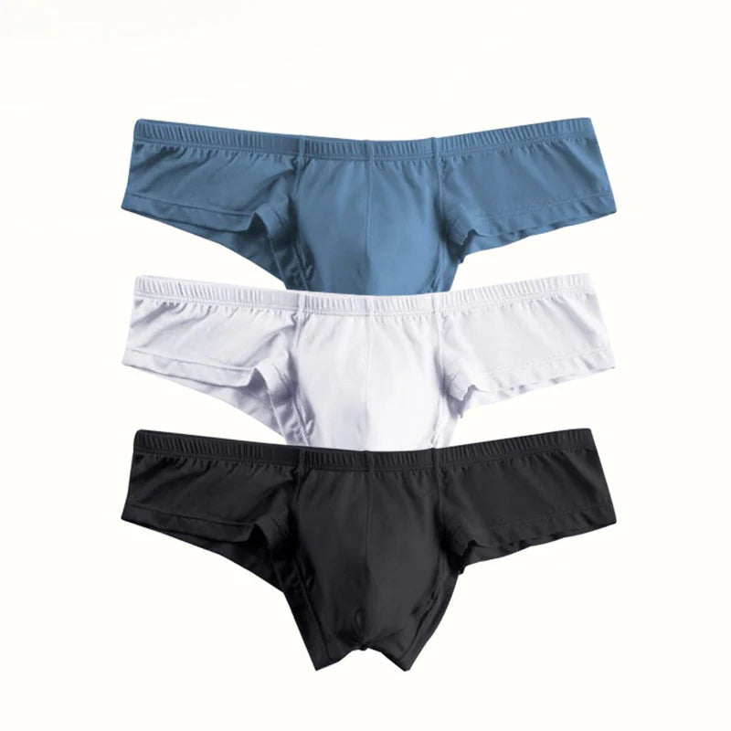 🔥Buy 2 Get 1 Free 🔥Men's Solid Color Breathable Low Waist Briefs