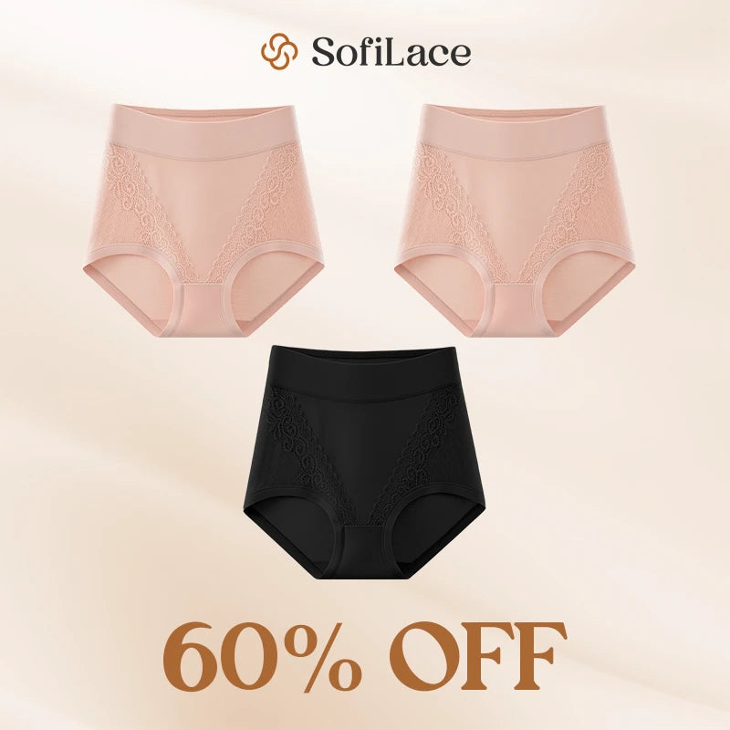 Elegant, Comfortable High-Waist Leakproof Panties for Seniors