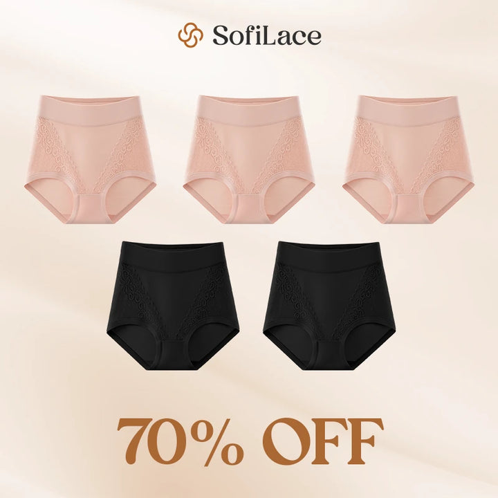 Elegant, Comfortable High-Waist Leakproof Panties for Seniors