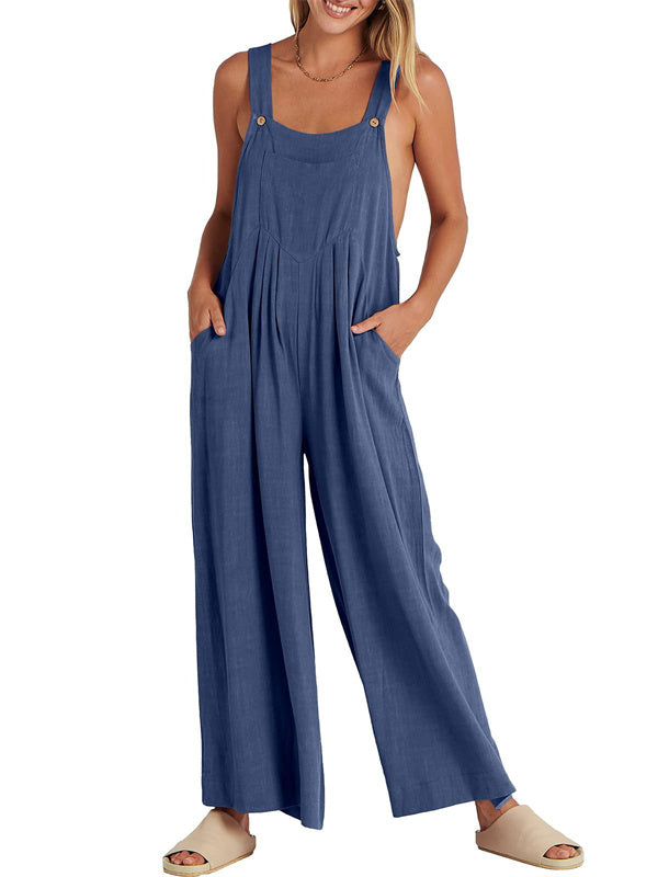  Overalls Sleeveless Jumpsuit