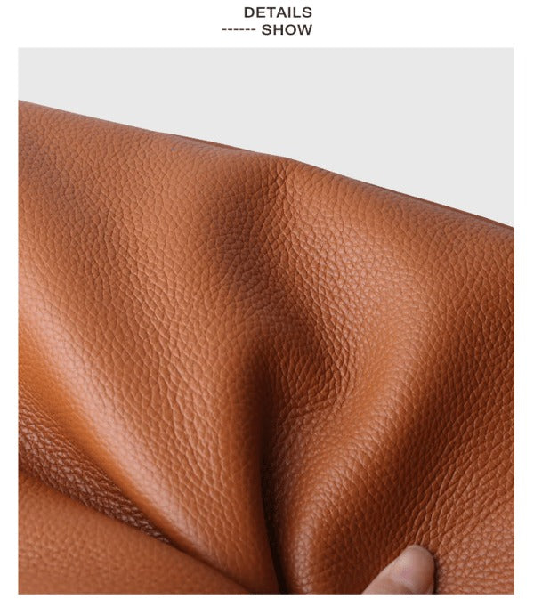 New Solid color simple genuine leather shoulder bag