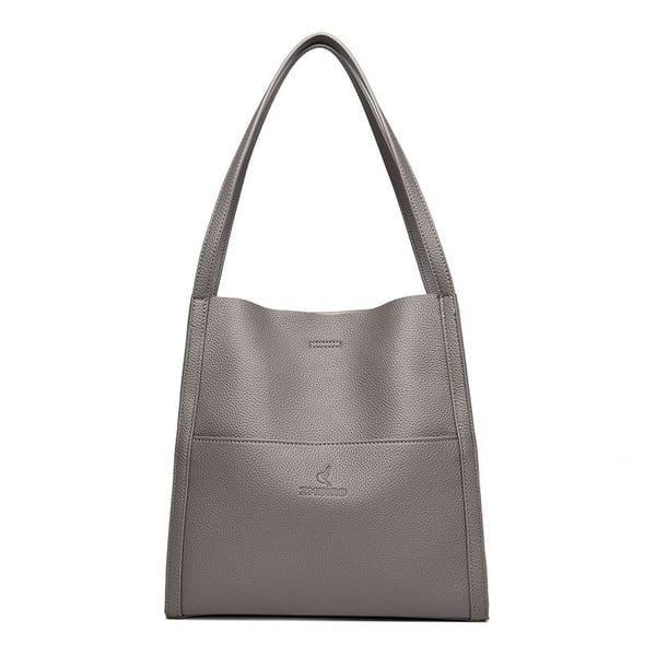New Solid color simple genuine leather shoulder bag