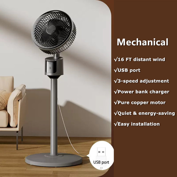 ❄️🔥USB-Powered Silent Energy-Saving Airflow Floor Fan🍃