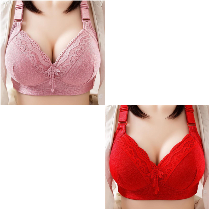Lace plus size thin bra