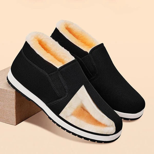 Unisex Anti-Slip Cotton Shoes, Super Warm with Faux Fur – Buy 2, Free Shipping