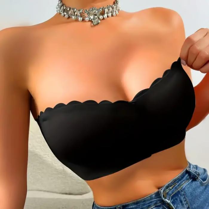 🔥❤️Seamless Front Closure Strapless Bandeau Bra