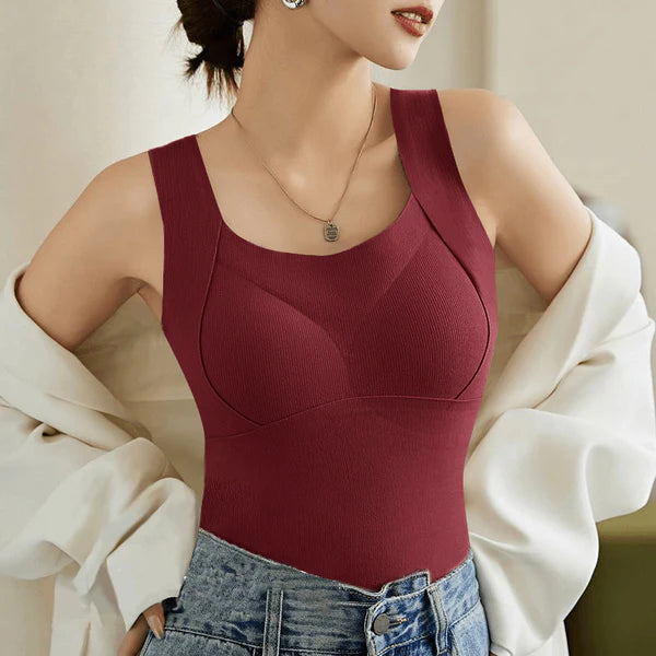 Womens Thermal Tank Tops With Built in Bra