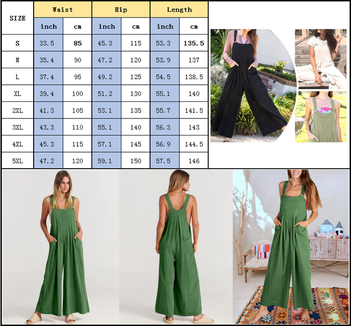  Overalls Sleeveless Jumpsuit