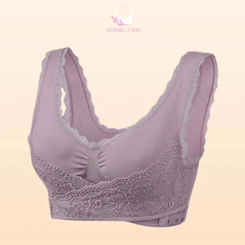 Comfy Corset Adjustable Bra Front Cross Side Buckle Lace Bras