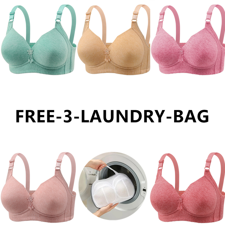 🔥Last Day Get a free sturdy lingerie laundry bag 🔥WIRE FREE COMFORT BREATHABLE Bra