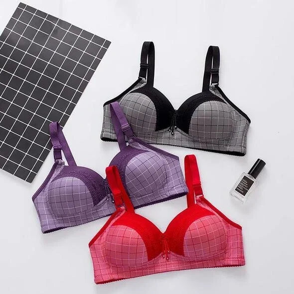 Comfort type no steel ring bra