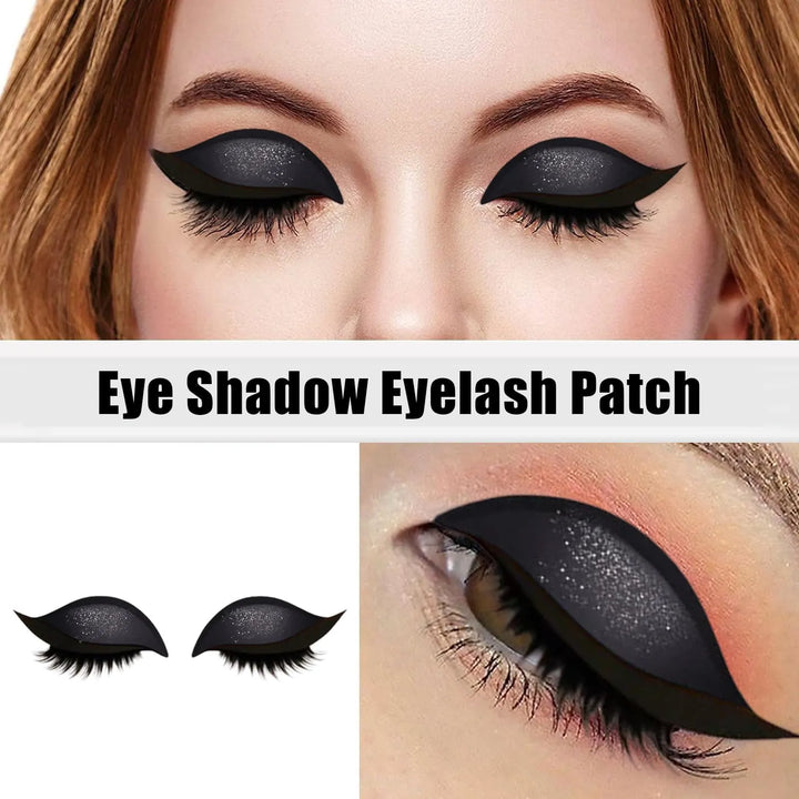 REUSABLE EYELINER AND EYELASH STICKERS WITH GLITTER