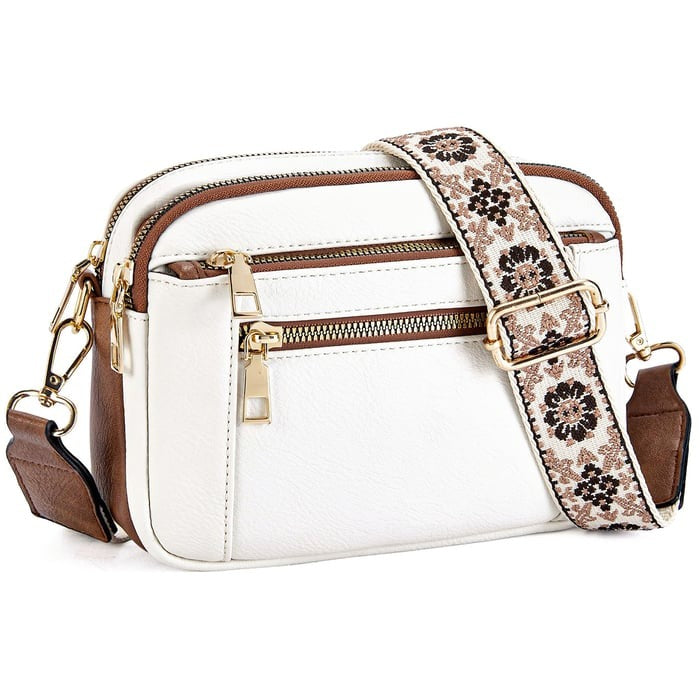 Handmade Colorful Straps Crossbody Leather Bags Purse
