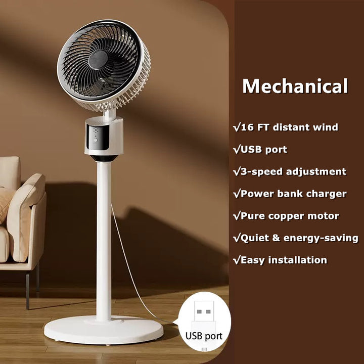❄️🔥USB-Powered Silent Energy-Saving Airflow Floor Fan🍃