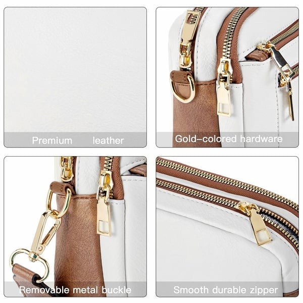 Handmade Colorful Straps Crossbody Leather Bags Purse