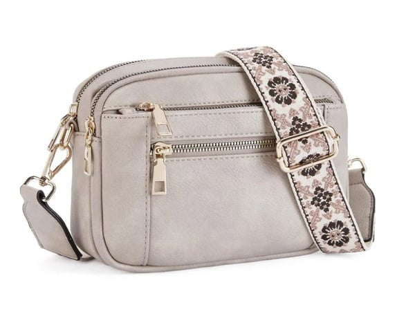 Handmade Colorful Straps Crossbody Leather Bags Purse