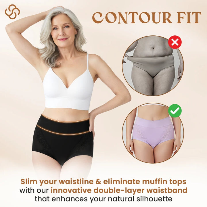 Elegant, Comfortable High-Waist Leakproof Panties for Seniors