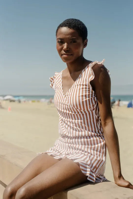SWIM ROMPER BUILT IN BRA