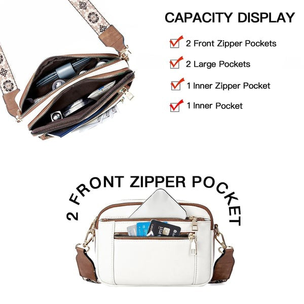 Handmade Colorful Straps Crossbody Leather Bags Purse