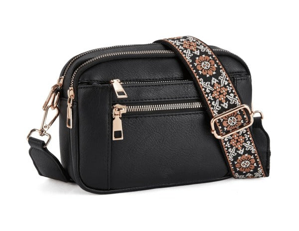 Handmade Colorful Straps Crossbody Leather Bags Purse