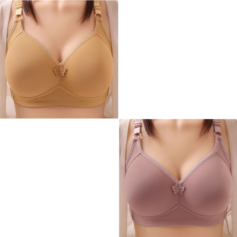 UNDERWEAR WIRE FREE COMFORT BRA SOFT THIN BREATHABLE
