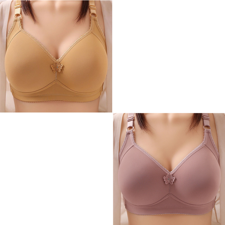 UNDERWEAR WIRE FREE COMFORT BRA SOFT THIN BREATHABLE