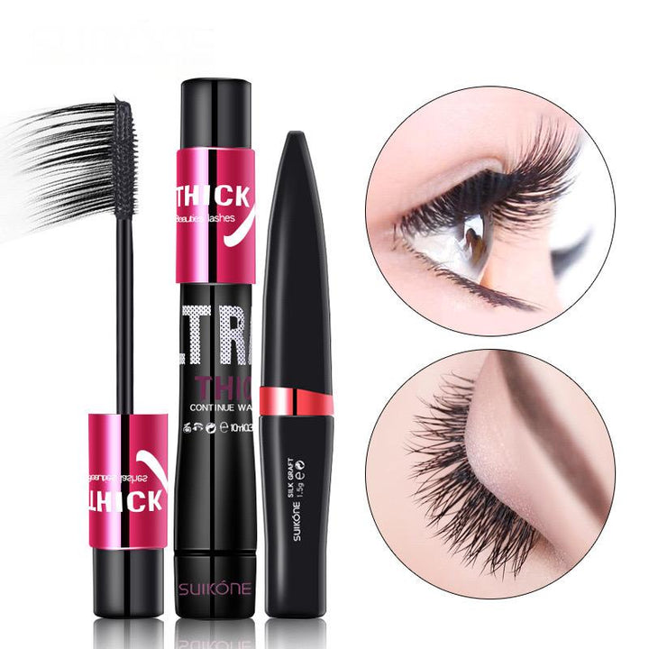 4D thick fiber curling long-lasting waterproof mascara