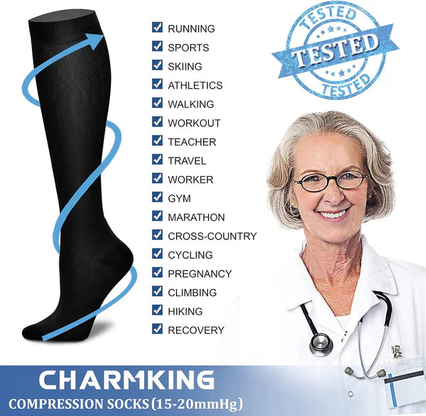 Premium Wide Compression Socks