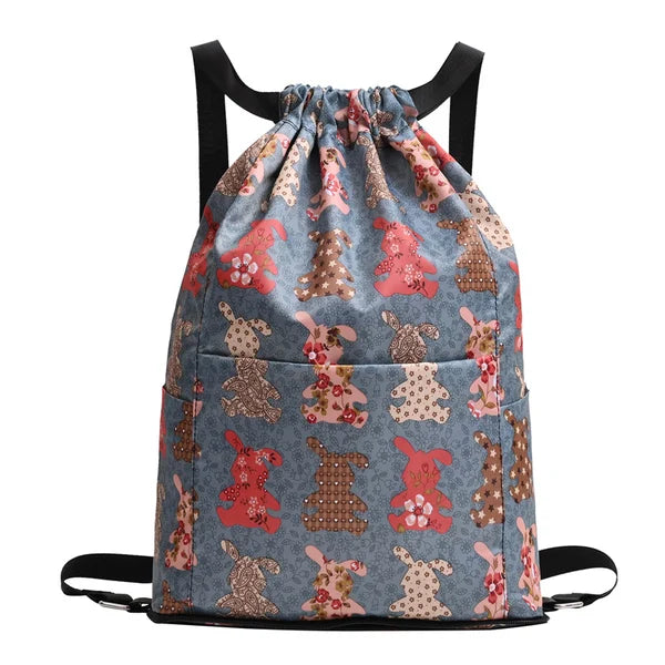 Drawstring Foldable Large Capacity Dry wet Separation Travel Sports Backpack