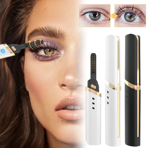 Portable electric eyelash curling