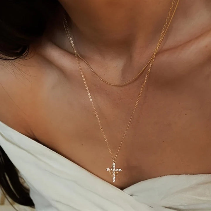 Cross Crown Faith Necklace