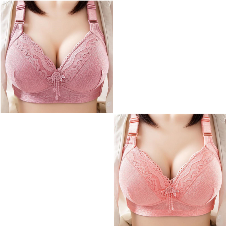 Lace plus size thin bra