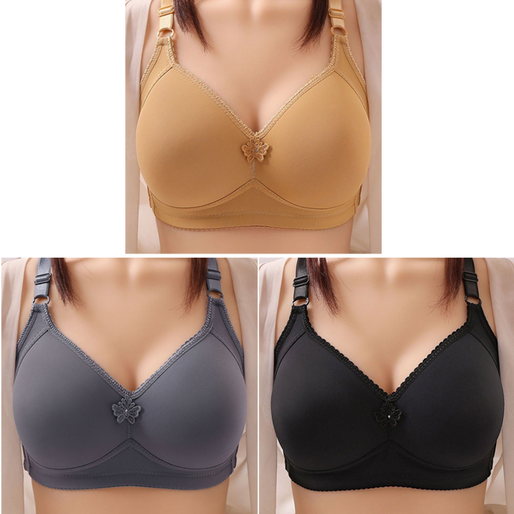 UNDERWEAR WIRE FREE COMFORT BRA SOFT THIN BREATHABLE