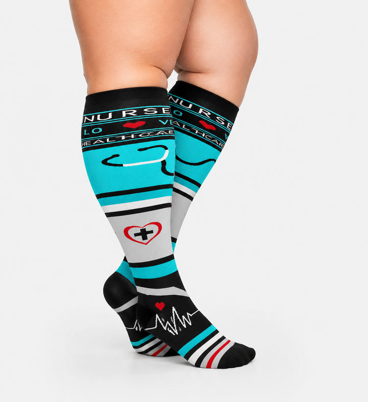 Plus Wide Compression Socks