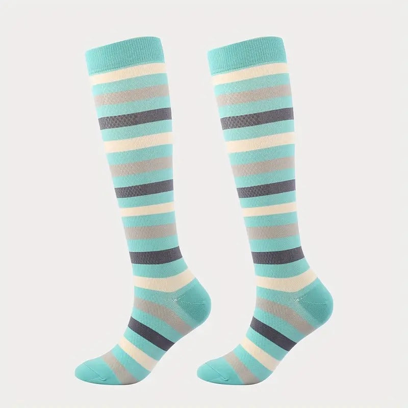 2023 Striped Compression Socks