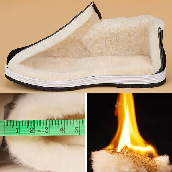 Unisex Anti-Slip Cotton Shoes, Super Warm with Faux Fur – Buy 2, Free Shipping