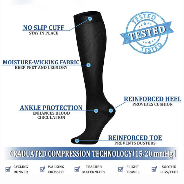 Premium Wide Compression Socks