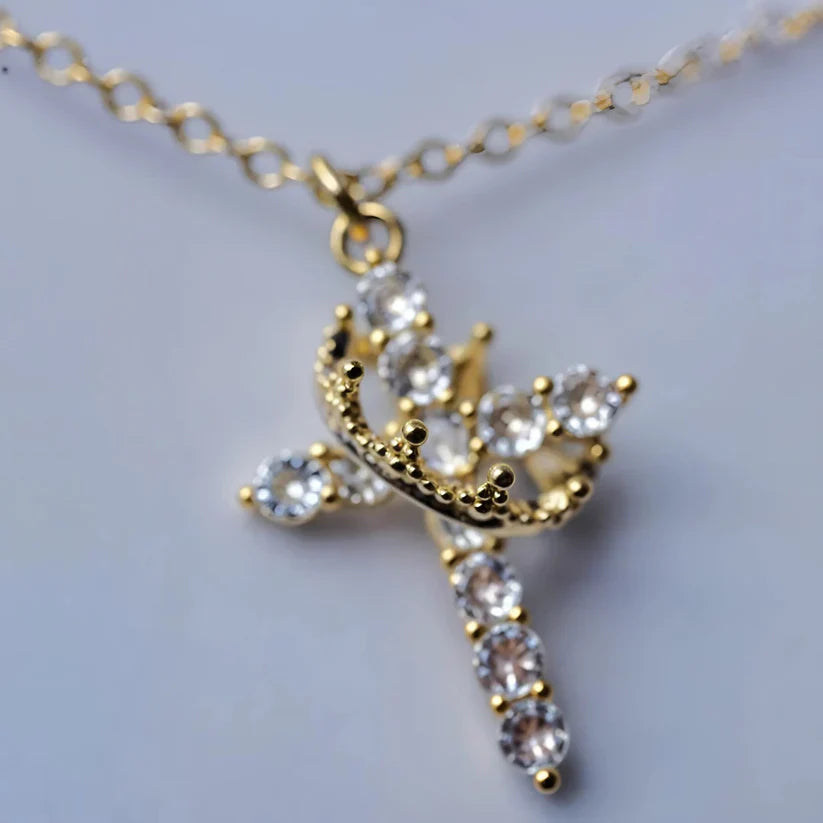Cross Crown Faith Necklace