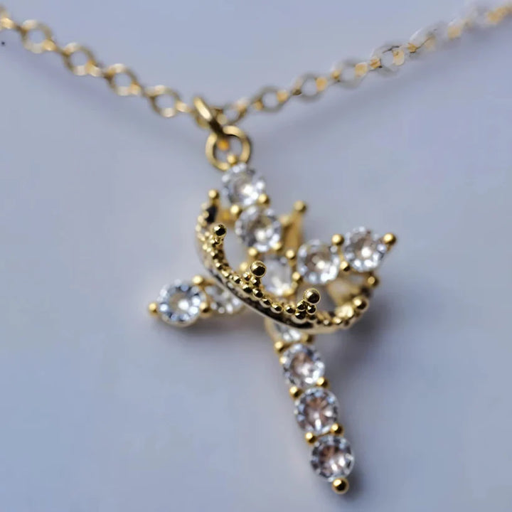 Cross Crown Faith Necklace