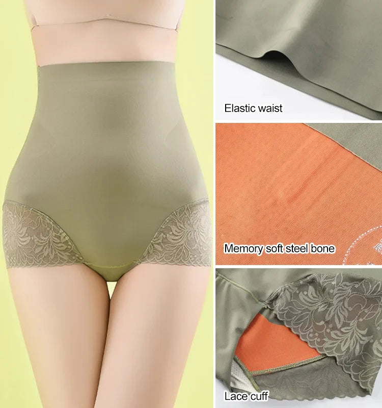 SEAMLESS HIGH WAIST HIP LIFTING PANTIES