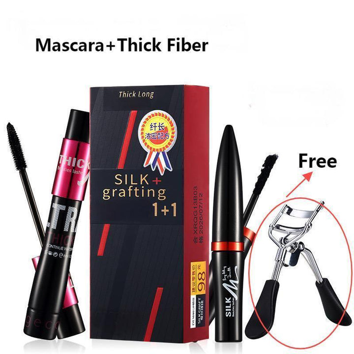 4D thick fiber curling long-lasting waterproof mascara
